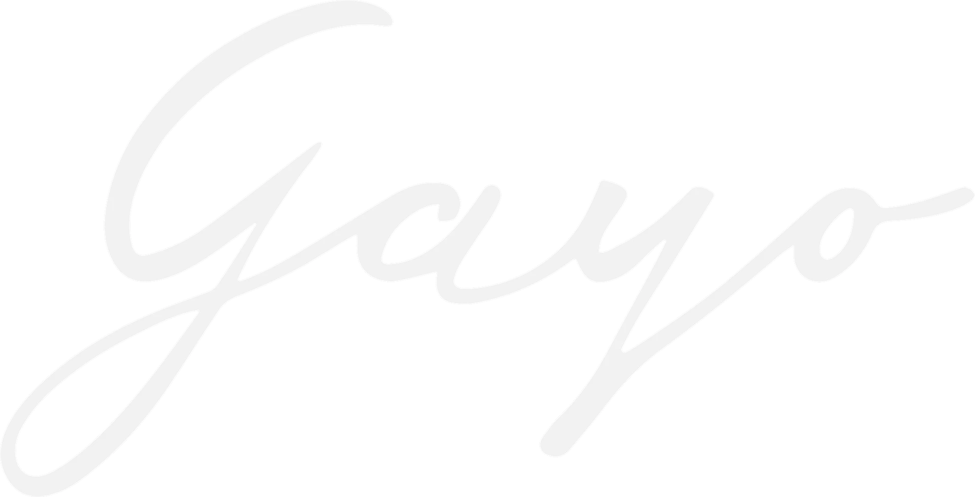 Gayo Aviation logotyp i vitt
