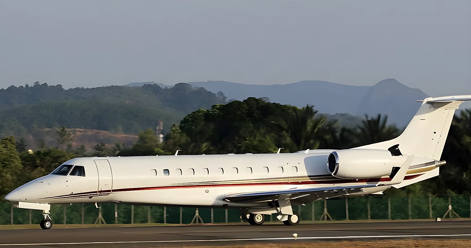 Embraer Legacy 600 på marken